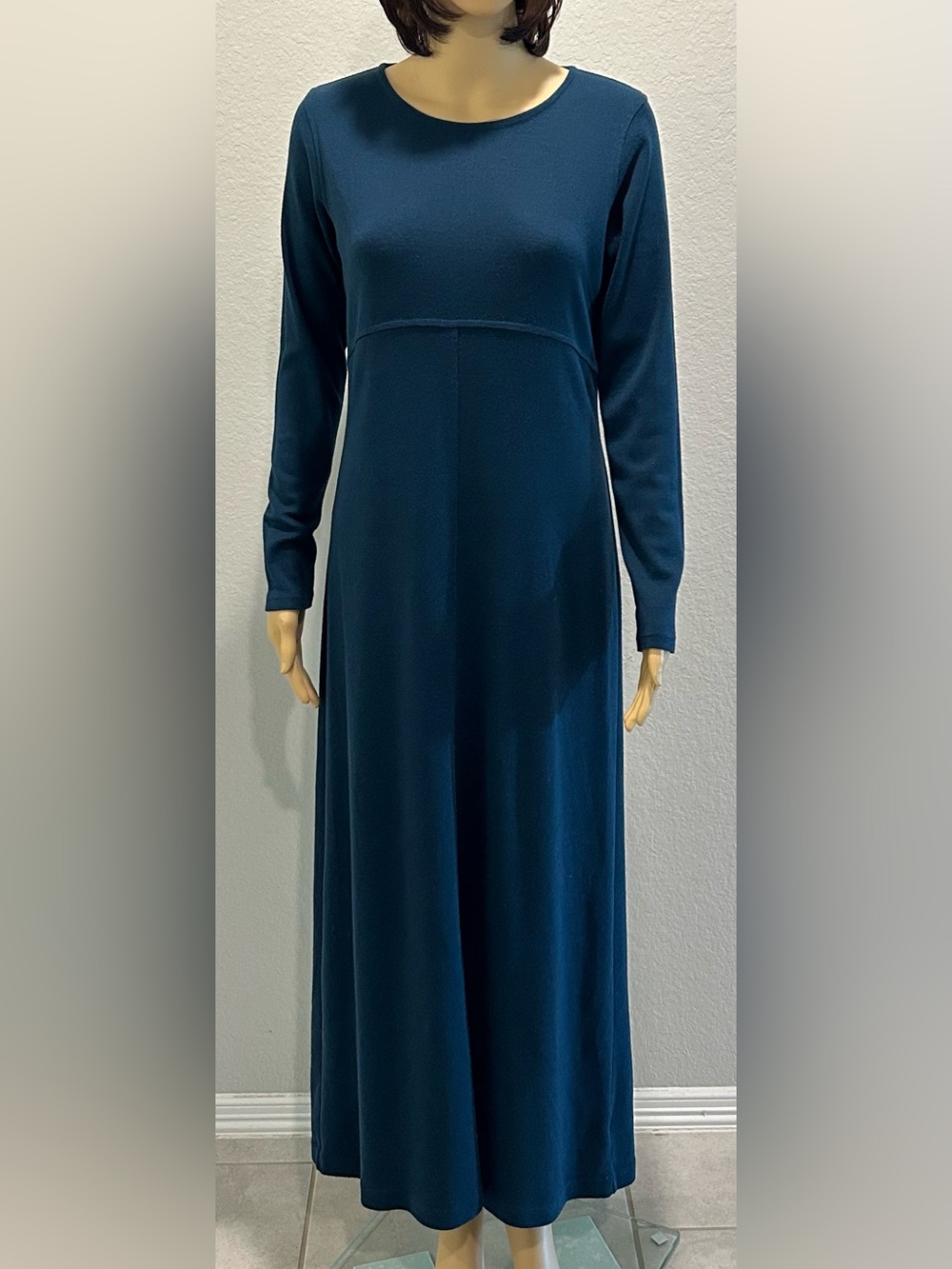 Paradox Long Sleeve Maxi Dress in Teal